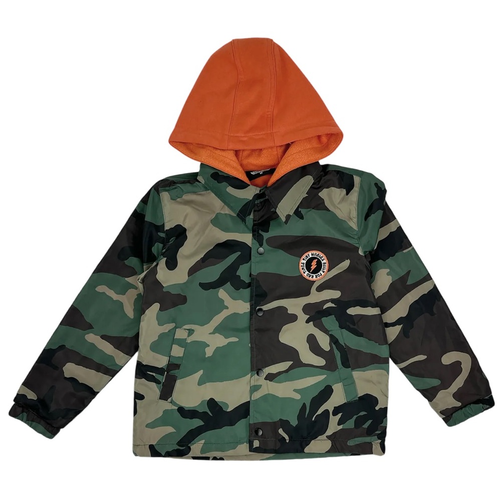 Kids Tiny Whales Woodland Camouflage Jacket